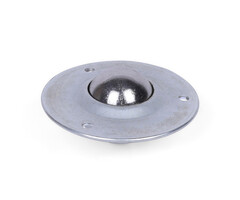 Kugelrolle 31,7 mm - Stahlblech-Gehäuse und Stahlkugel - 125 kg