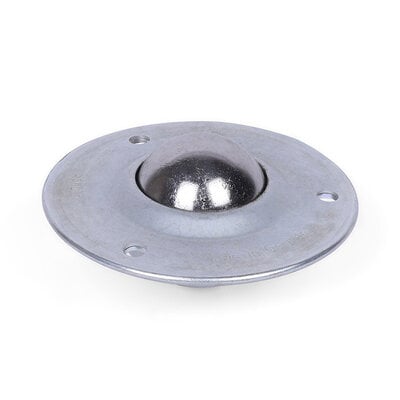 Kugelrolle 31,7 mm - Stahlblech-Gehäuse und Stahlkugel - 125 kg