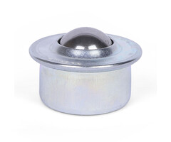 Kugelrolle 30 mm - Stahlblech-Gehäuse und Stahlkugel - 300 kg