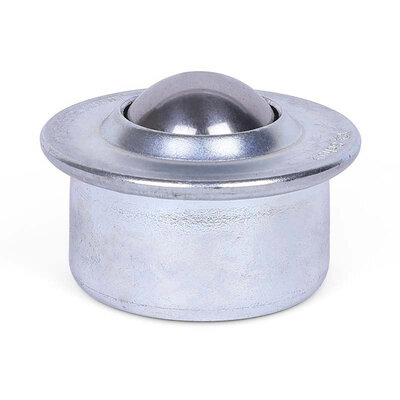 Kugelrolle 30 mm - Stahlblech-Gehäuse und Edelstahlkugel - 300 kg