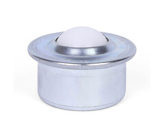 Kugelrolle 30 mm - Stahlblech-Gehäuse und Kunststoffkugel - 100 kg