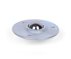 Kugelrolle 25,4 mm - Stahlblech-Gehäuse und Stahlkugel - 55 kg