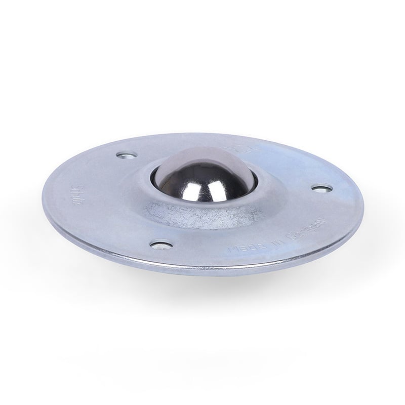 Kugelrolle 25,4 mm - Stahlblech-Gehäuse und Stahlkugel - 55 kg
