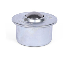 Kugelrolle 22,2 mm - Stahlblech-Gehäuse und Stahlkugel - 160 kg