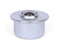 Kugelrolle 22,2 mm - Stahlblech-Gehäuse und Edelstahlkugel - 160 kg