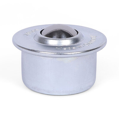 Kugelrolle 22,2 mm - Stahlblech-Gehäuse und Edelstahlkugel - 160 kg