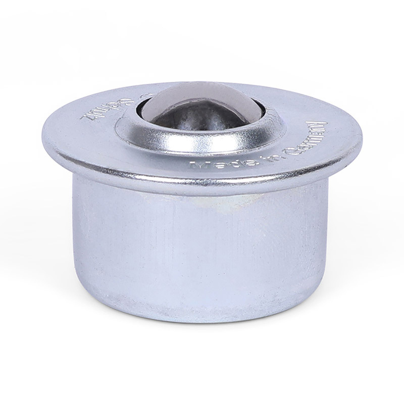 Kugelrolle 22,2 mm - Stahlblech-Gehäuse und Edelstahlkugel - 160 kg
