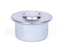 Kugelrolle 22,2 mm - Stahlblech-Gehäuse und Kunststoffkugel - 50 kg
