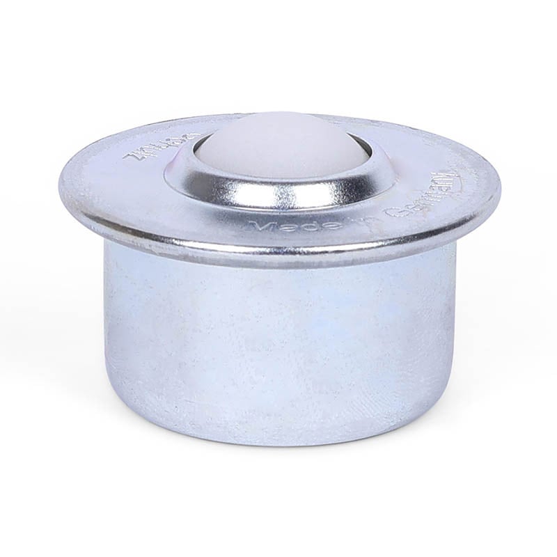 Kugelrolle 22,2 mm - Stahlblech-Gehäuse und Kunststoffkugel - 50 kg