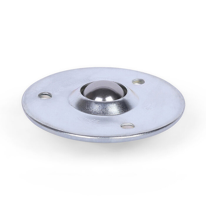 Kugelrolle 19 mm - Stahlblech-Gehäuse und Stahlkugel - 25 kg