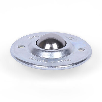Kugelrolle 15,8 mm - Stahlblech-Gehäuse und Stahlkugel - 12 kg