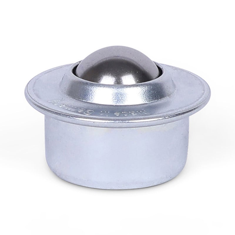 Kugelrolle 15,8 mm - Stahlblech-Gehäuse und Edelstahlkugel - 60 kg