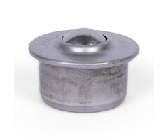 Kugelrolle 22,2 mm - Edelstahlblech-Gehäuse und Edelstahlkugel - 160 kg