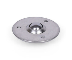 Kugelrolle 19 mm - Edelstahlblech-Gehäuse und Edelstahlkugel - 25 kg