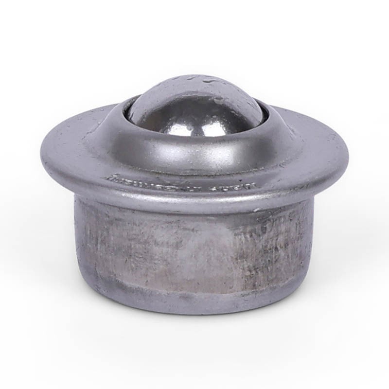 Kugelrolle 15,8 mm - Edelstahlblech-Gehäuse und Edelstahlkugel - 60 kg