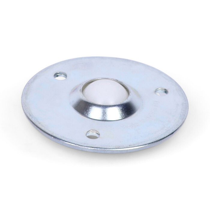 Kugelrolle 19 mm - Stahlblech-Gehäuse und Kunststoffkugel - 20 kg