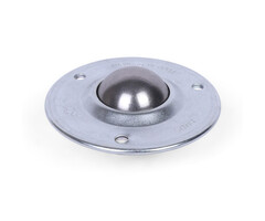 Kugelrolle 25,4 mm - Stahlblech-Gehäuse und Edelstahlkugel - 55 kg
