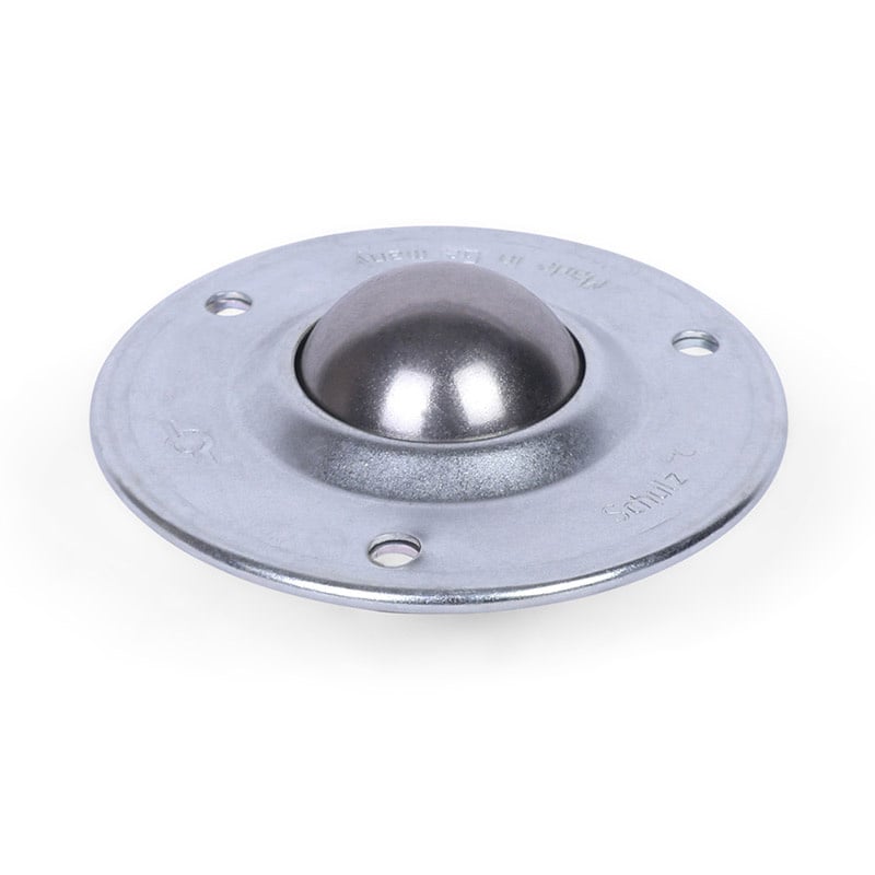 Kugelrolle 25,4 mm - Stahlblech-Gehäuse und Edelstahlkugel - 55 kg