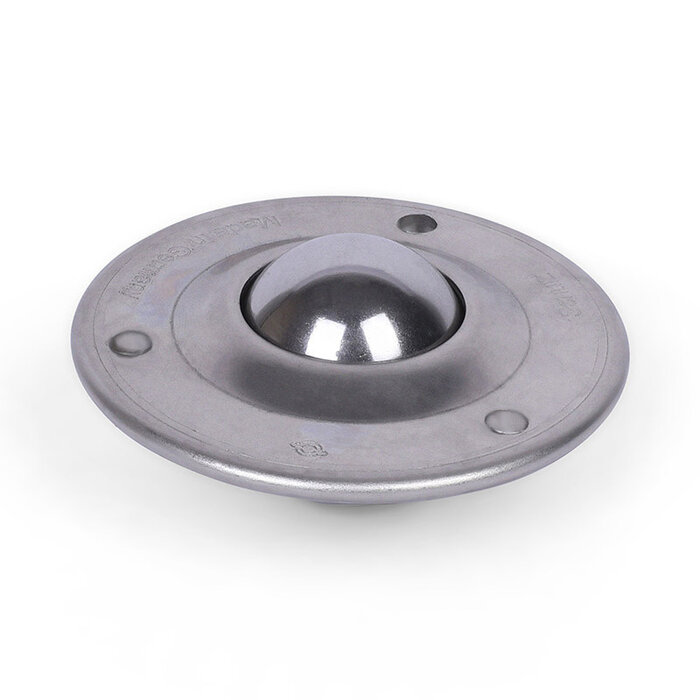 Kugelrolle 40 mm - Edelstahlblech-Gehäuse und Edelstahlkugel - 225 kg