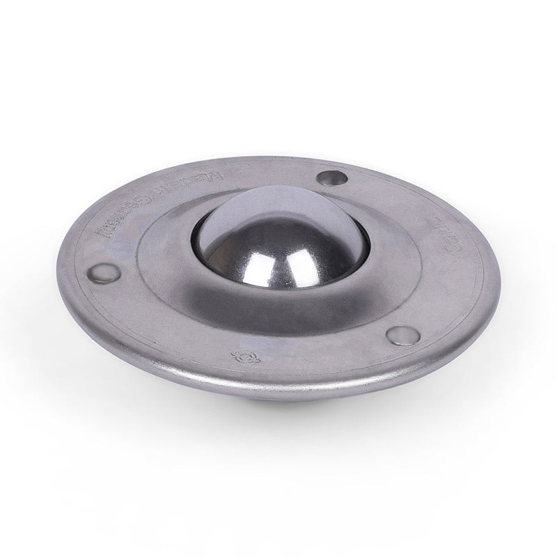 Kugelrolle 40 mm - Edelstahlblech-Gehäuse und Edelstahlkugel - 225 kg