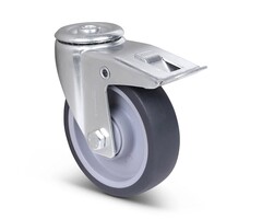 Thermoplastische Gummi-Lenkrolle mit Bremse 125 mm - 135 kg