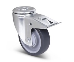 Thermoplastische Gummi-Lenkrolle mit Bremse 100 mm - 100 kg