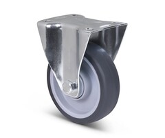 Thermoplastische Gummi-Bockrolle 125 mm - 135 kg