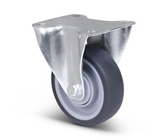 Thermoplastische Gummi-Bockrolle 100 mm - 100 kg
