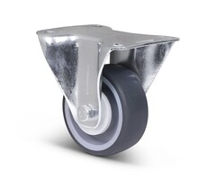 Thermoplastische Gummi-Bockrolle 80 mm - 80 kg