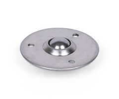 Kugelrolle 15,8 mm - Edelstahlblech-Gehäuse und Edelstahlkugel - 12 kg