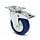 Blue Wheel Lenkrolle mit Bremse 125 mm - 220 kg