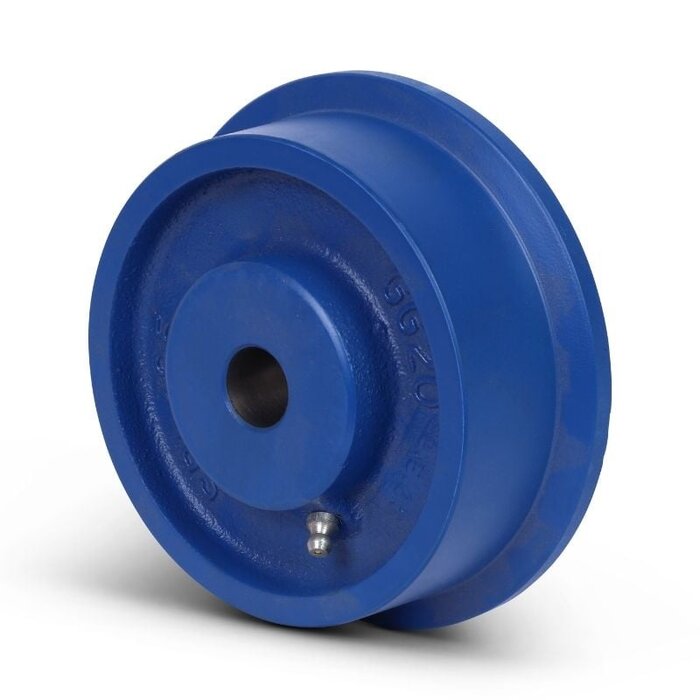 Grauguss-Spurkranzrad 100 mm - Gleitlager 20 mm - 800 kg