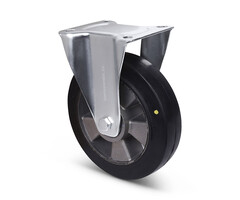 Elastische ESD Gummi-Bockrolle 200 mm - 400 kg