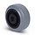 Elastisches Gummirad 80 mm - Rollenlager 12 mm - 110 kg
