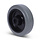 Elastisches Gummirad 125 mm - Rollenlager 15 mm - 220 kg