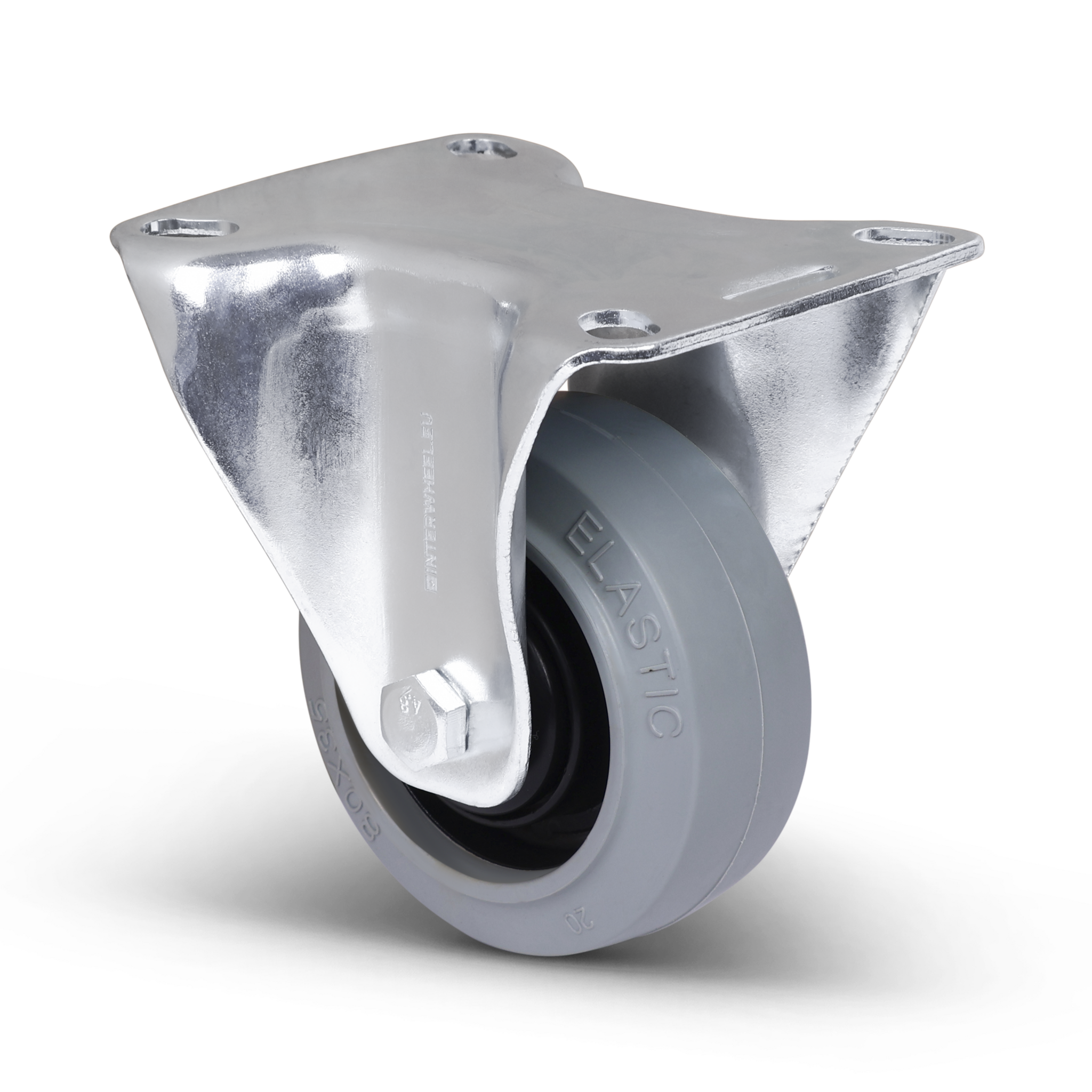 Gummi-Bockrolle 80 mm – Kugellager – 110 kg