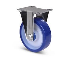 Polyurethan-Bockrolle 125 mm - Edelstahl - 200 kg
