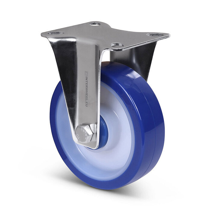 Polyurethan-Bockrolle 125 mm - Edelstahl - 200 kg