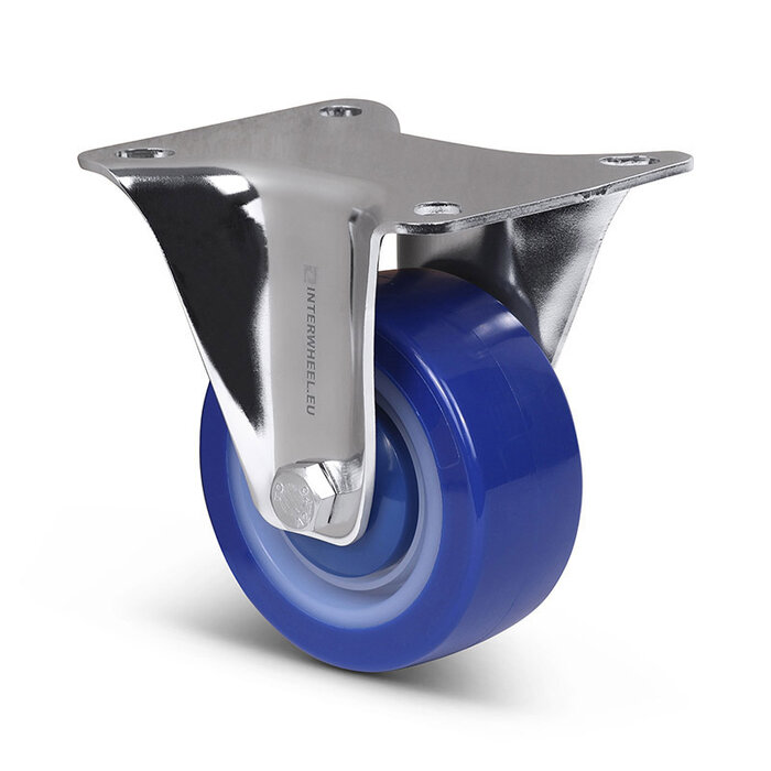 Polyurethan-Bockrolle 80 mm - Edelstahl - 120 kg