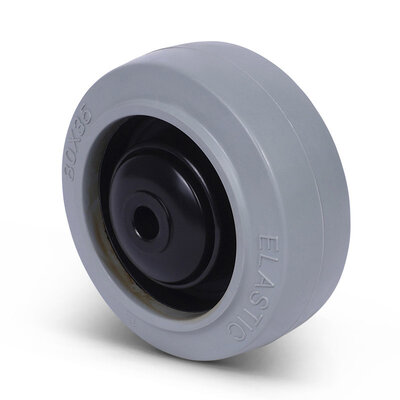 Elastisches Gummirad 80 mm - Kugellager 8 mm - 110 kg