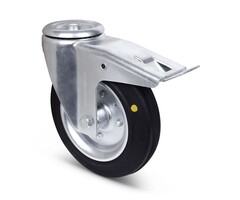 ESD-Vollgummi-Lenkrolle mit Bremse 200 mm - 205 kg