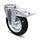 ESD-Vollgummi-Lenkrolle mit Bremse 200 mm - Rückenloch - 205 kg