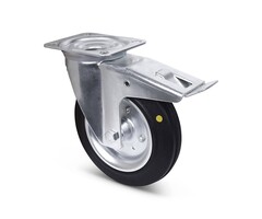 ESD-Vollgummi-Lenkrolle mit Bremse 200 mm - 205 kg