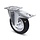 ESD-Vollgummi-Lenkrolle mit Bremse 200 mm - Platte - 205 kg