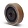 Vulkollan Antriebsrad 125x40 mm - Bohrung 25 H7 Nut - 450 kg
