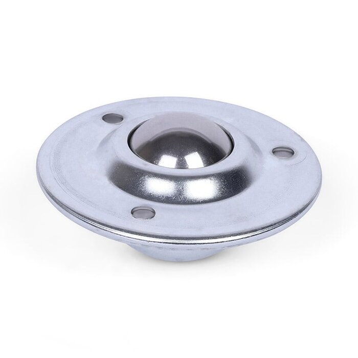 Kugelrolle 40 mm - Stahlblech-Gehäuse und Edelstahlkugel - 225 kg