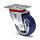 Blaue Polyurethan-Lenkrolle 100 mm – 200 kg