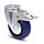 Blue Wheel Lenkrolle mit Bremse 100 mm - 160 kg
