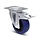 Blue Wheel Lenkrolle mit Bremse 100 mm - Rollenlager - 160 kg