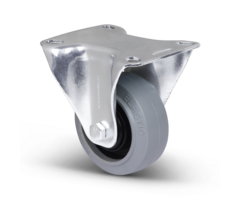 Elastische Gummi-Bockrolle 80 mm - 110 kg